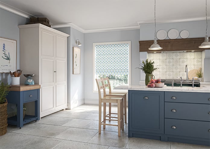 Chatsworth, Blue River - Motorised Roman Blind - Image 6